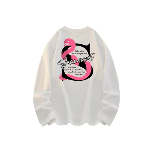 JEANSWEST Длинный рукав Т-рубашка Унисекс