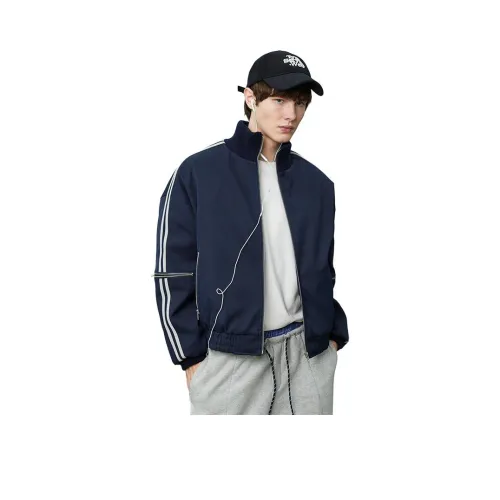 Dupu Contracted Хлопковый пуховик Мужской Темно-синий