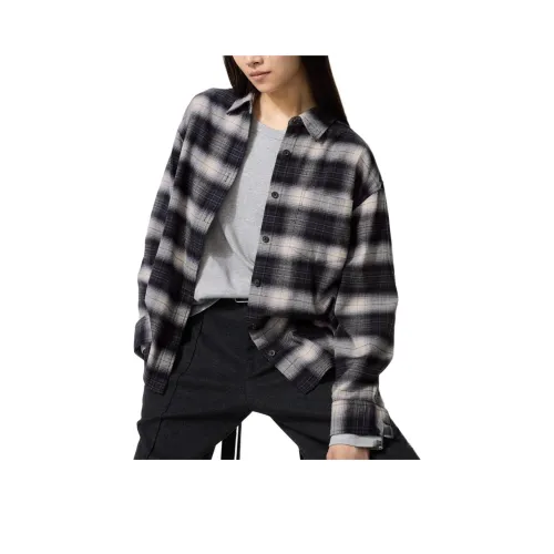 UNIQLO Темно-серые Женские Рубашки