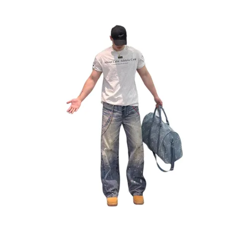 PEA Синие Унисекс Джинсы