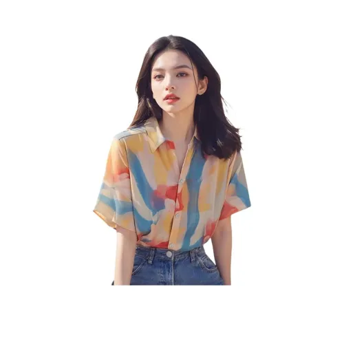 YICHEN Разрисованные Женские Рубашки