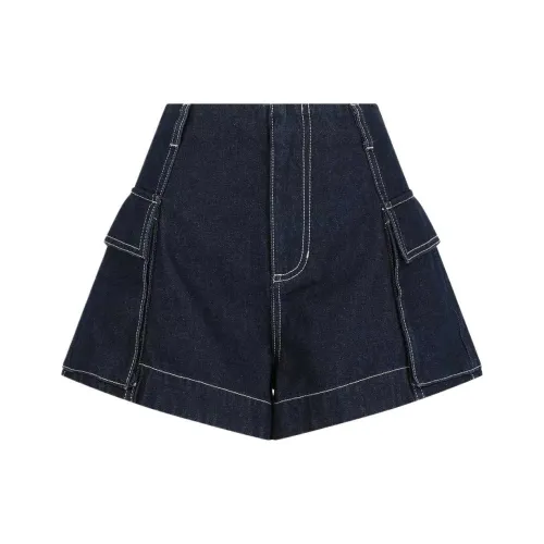 Shona Joy Темно-синие женские джинсовые шорты