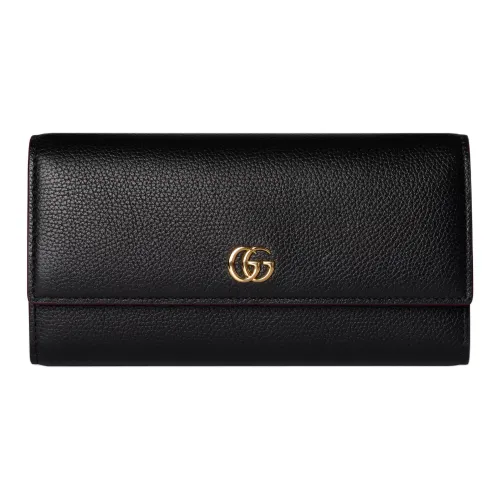 GUCCI Кожа Кошелек Женские Черный Красный