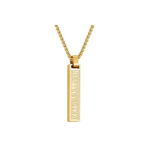 BYG Нержавеющая сталь Ожерелья Унисекс Золото