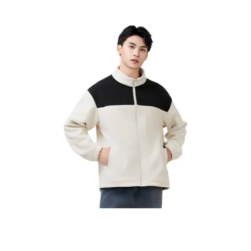 361° Life Collection Velvet Feel Пальто Мужской Natural White Супер Черный