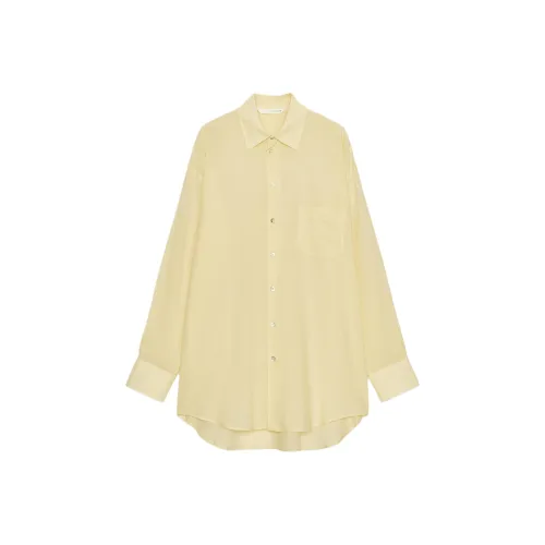 ZARA ZW Series Желтые Женские Рубашки