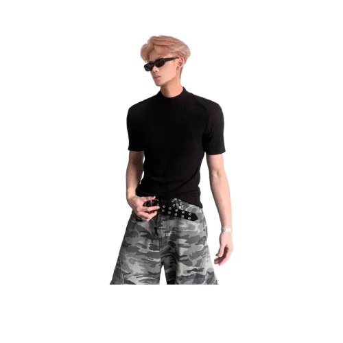 DARK HORSE Американский стандартный крой T-рубашка с ледяным шелком быстросохнущая текстура с половиной рукава унисекс