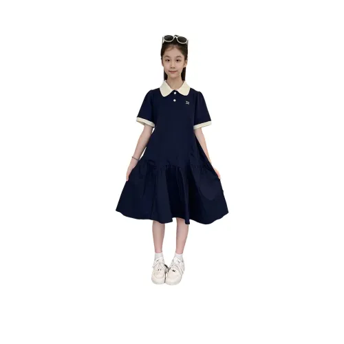 La Cergo Платье Темно-синий Children Возраст 3-7 лет