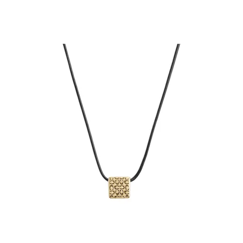 COACH Кожа Ожерелья Женские Золото Черный