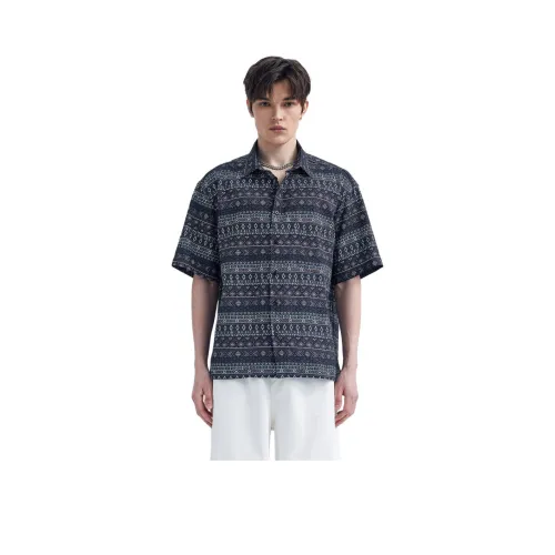 WILD LEADER Inkstone Фиолетовый [W4158526] Мужская Рубашка