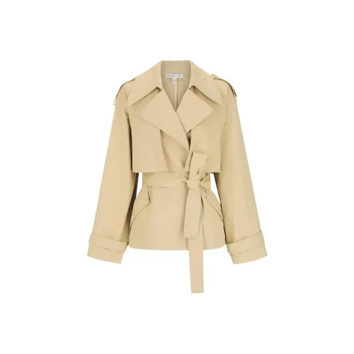 Shona Joy Хаки Женский Тренч