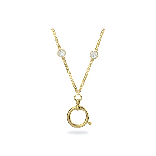 Swarovski Curiosa Золотое покрытие искусственный кристалл ожерелья женские золото