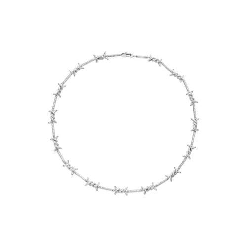 ICEGANG Белое золото с покрытием ожерелья унисекс