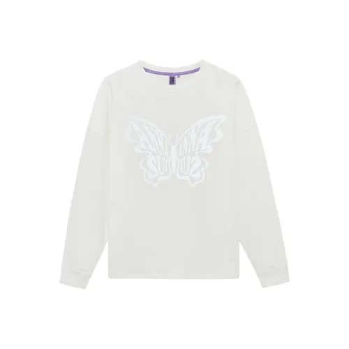ANNA SUI Pure And Прозрачный белый Женские Толстовки