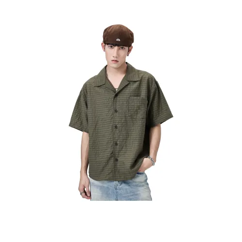 ALL IN Клетка Зеленая Мужская Рубашка