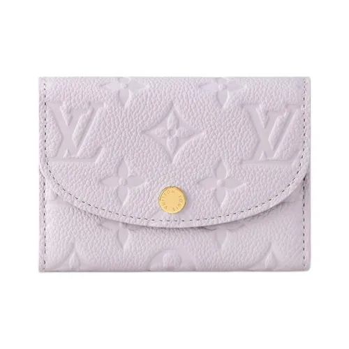 LOUIS VUITTON Rosalie Тисненая крупнозернистая кожа коровы кошелек для монет женский фантастический фиолетовый