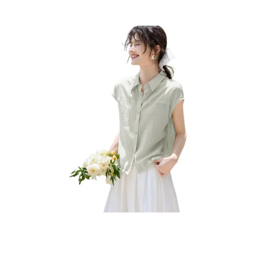 XWI Серо-зеленые Женские Рубашки