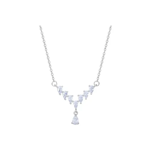 CLARKIA FLOWER Титановая сталь Ожерелья Женское Серебро