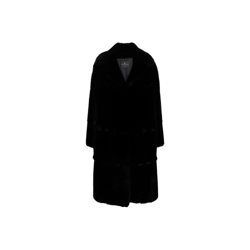 ERMANNO SCERVINO Черное Женское Пальто