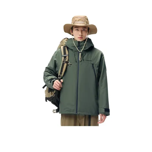 TOREAD Водонепроницаемый Ветрозащитный Устойчивый к истиранию Термическая ветровка Мужской Сосновый зеленый