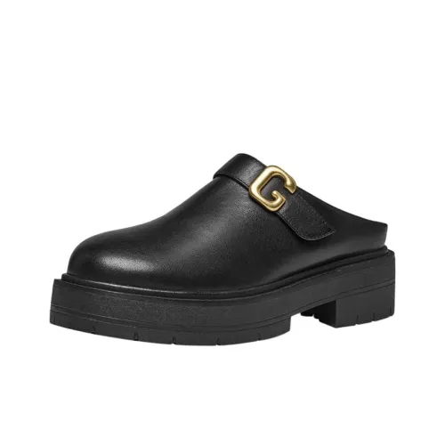 GEOX Устойчивые к истиранию противоскользящие домашние тапочки унисекс черного цвета