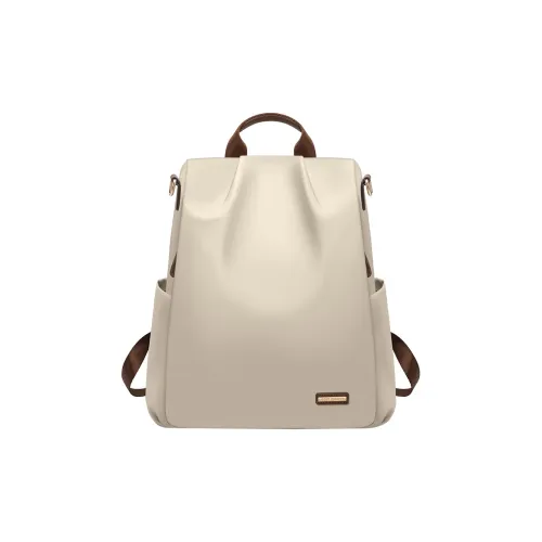 GOLF Ткань Рюкзак Стандартный Женский Абрикос Элегантный Черный