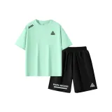 Аква Зеленый/Черный Правый Плечо Линия Виниловые Крепежные Фильмы K+PK Маленький Логотип Черный Силикон K-Черный/Черный Полоса Правый Низ Отражающий Серебристый K+PK Маленький Логотип Левый Низ Отражающий Серебристый K