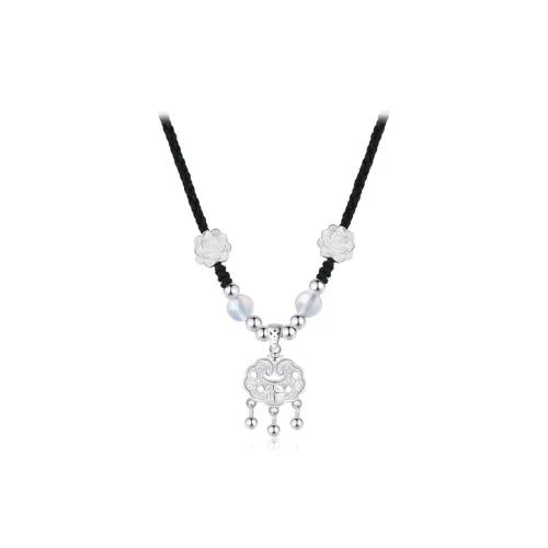 WANLIACC Сплав Лотос Peace Замковая Ожерелье Женское