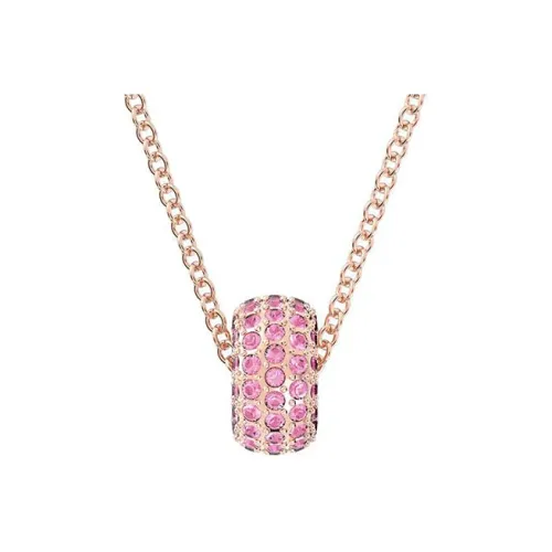 Swarovski Dextera Розовое золото Тон Покрытие Ожерелья Женские Розовый