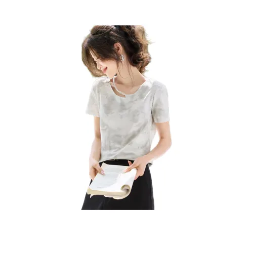 Mo Han Yi Mei T Рубашка Женская Айвори Белый