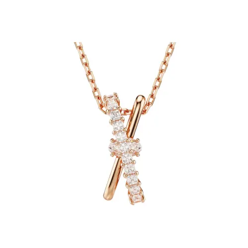 Swarovski Hyperbola Collection Синтетический кубический цирконий Ожерелья Женские Розовое золото