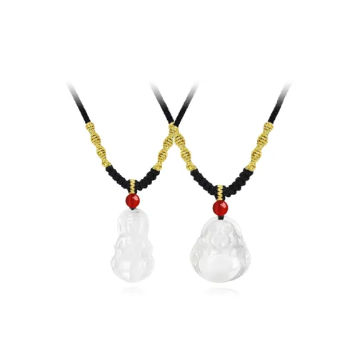 MUYAN Цветное Глазурное Нефритовое Ожерелье Унисекс