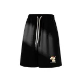 Черный (Fa Пряжа Собака Брюки Передняя часть Нижние Левая сторона Этикетка)