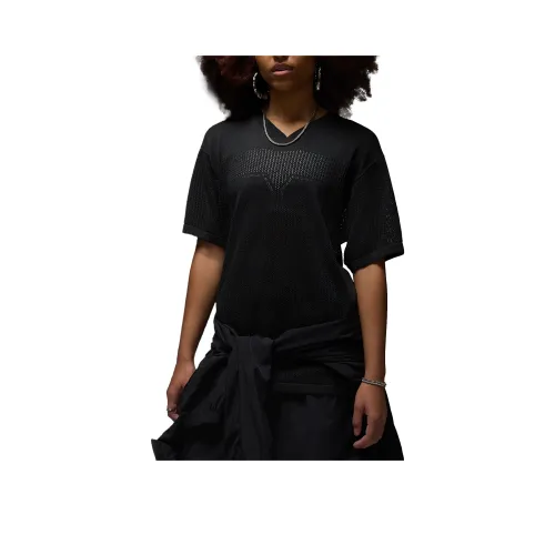 Jordan Air SS25 T-Shirt Мужской Черный Темный дым Серый