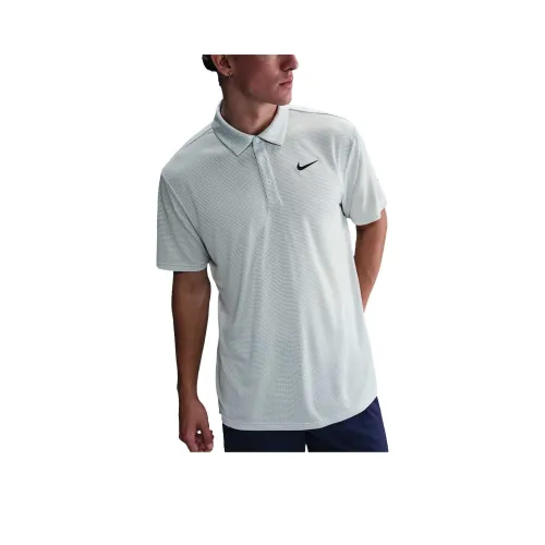 Nike Dri Fit SS25 Поло Мужское Светло-Синий