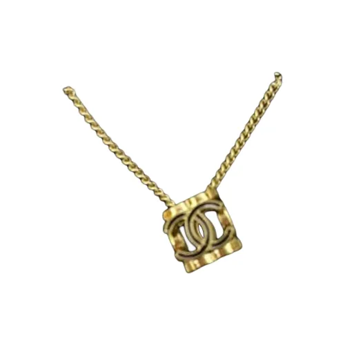 CHANEL Double C Ожерелья Женские Золото