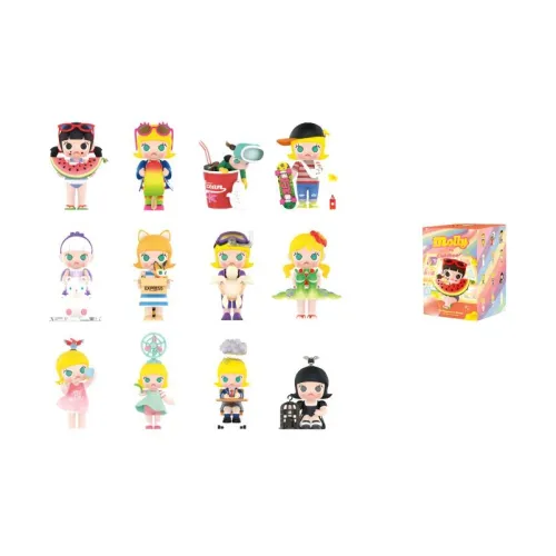 POP MART Молли My Childhood Коллекция Слепые коробки Один Mystery Коробка Целая коробка 12 шт