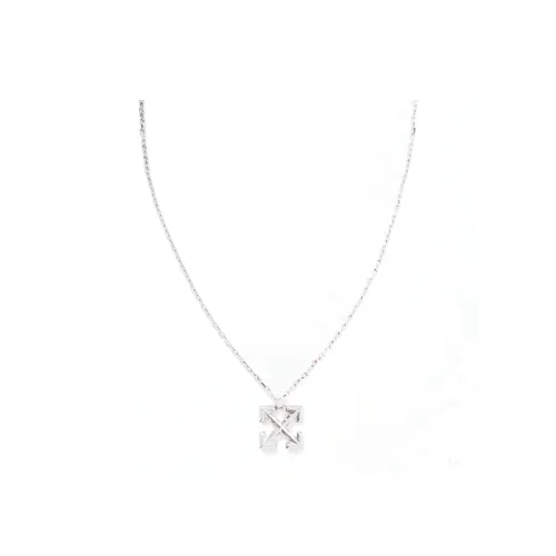 Off Белый Metal Necklaces Мужской