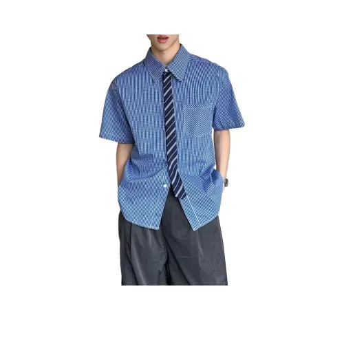 GANGZAI Короткий рукав рубашка унисекс