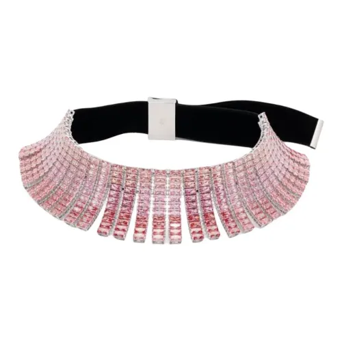 Swarovski Ткань Латунь Кристалл Swarovski Ожерелье Женское Розовый