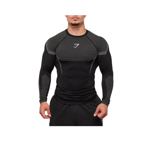 GYMSHARK Черные Мужские T-рубашки