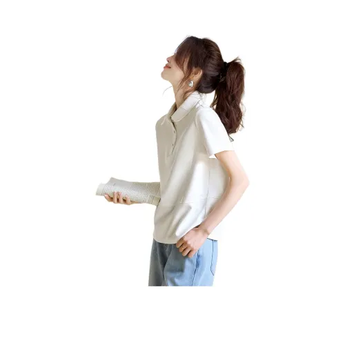 MOHANYIMEI Экрю Женские Рубашки