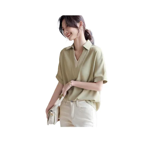 LUYOUYE Летняя короткая рубашка с короткими рукавами женская