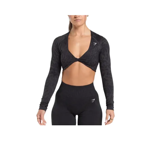 GYMSHARK Черные Женские Рубашки