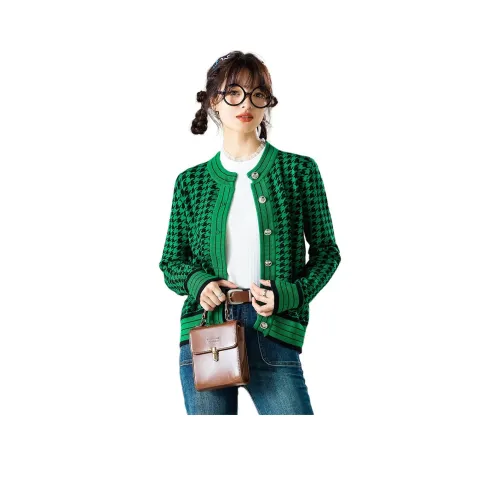 FAWENXIANGZI Трикотаж Женский Зеленый