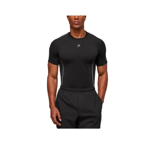 GYMSHARK Черные Мужские T-рубашки