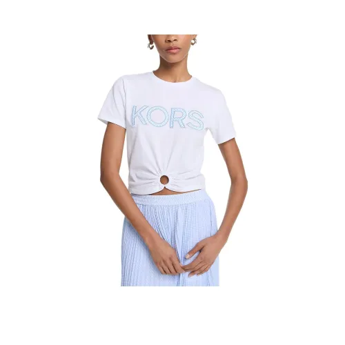 Michael Kors Белый и синий цвет Женские футболки