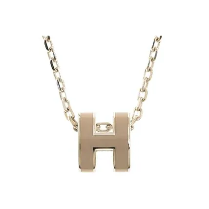 HERMES POP H Collection Металлические Ожерелья Коричневый Женские