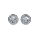 Серьги-звезды с восемью точками (1 пара)