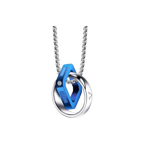 AKAK Титановые стальные ожерелья унисекс серебряные